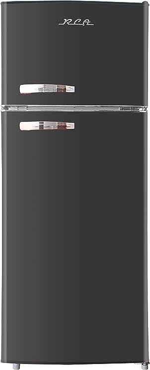 RCA RFR786-BLACK 2- Door Apartment Size Refrigerator