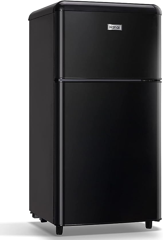 WANAI Compact Retro Refrigerator 3.2 Cu.Ft