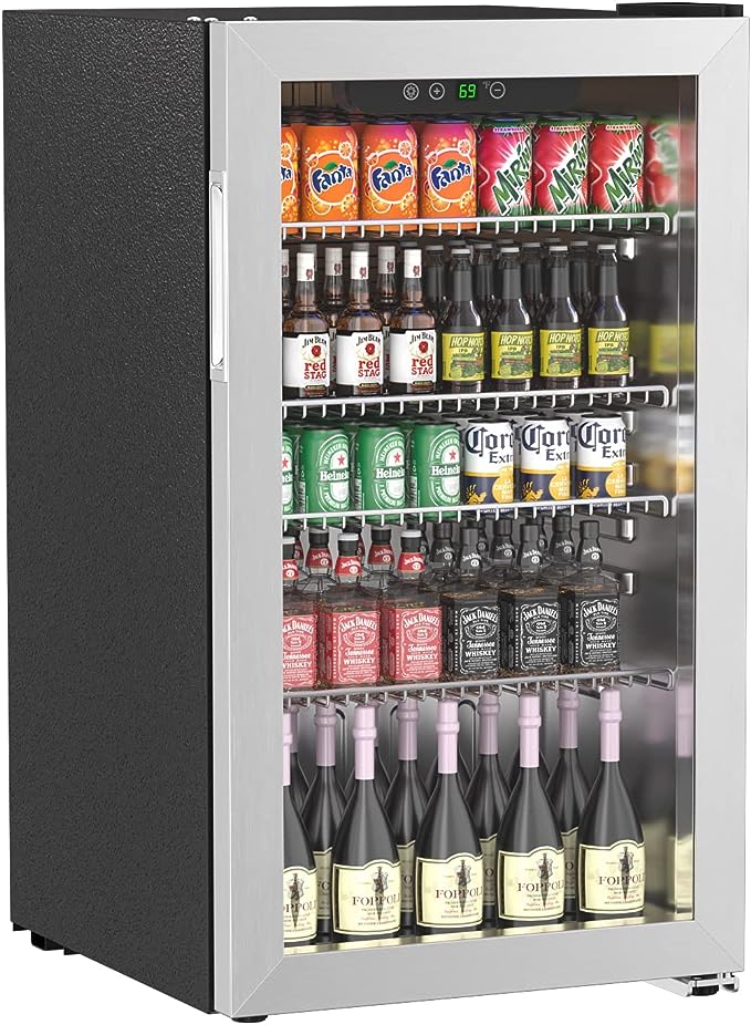 Erivess Compact Beverage Refrigerator
