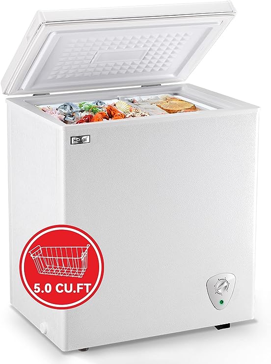 5.0 Cubic Feet Chest Freezer with Adjustable Thermostat
