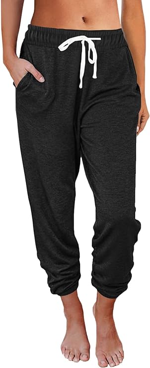 AUTOMET Women's Baggy Sweatpants with Pockets