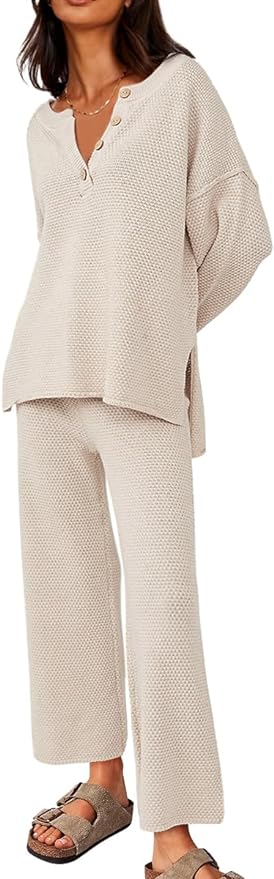 LILLUSORY Womens Fall Fashion 2023 Matching Pajama Sets