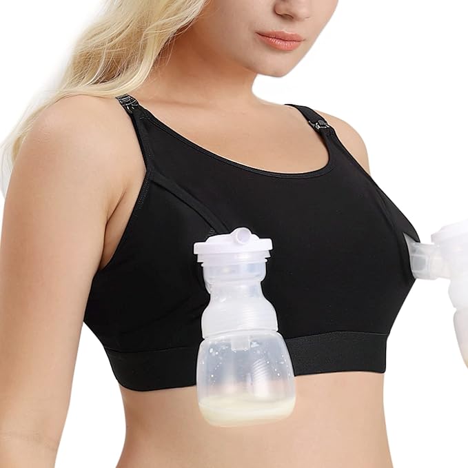 Momcozy Adjustable Breast-Pumps Holding and Nursing Bra