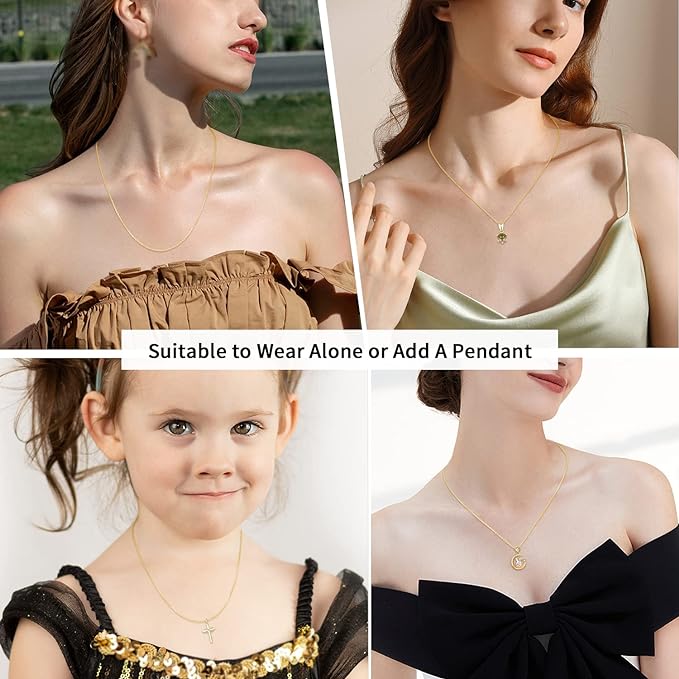 Jewlpire Gold Chain Necklace for Women
