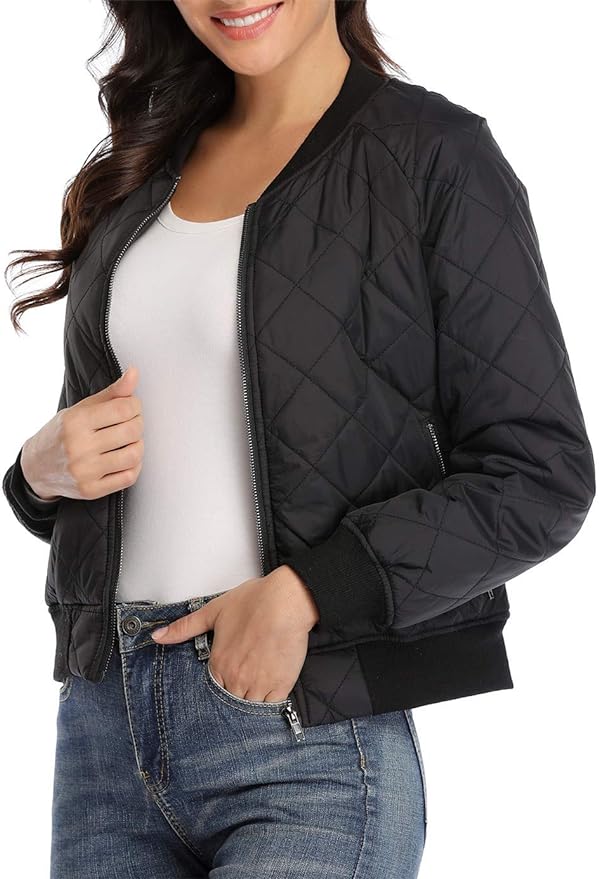 Women's Quilted Jacket with Pockets