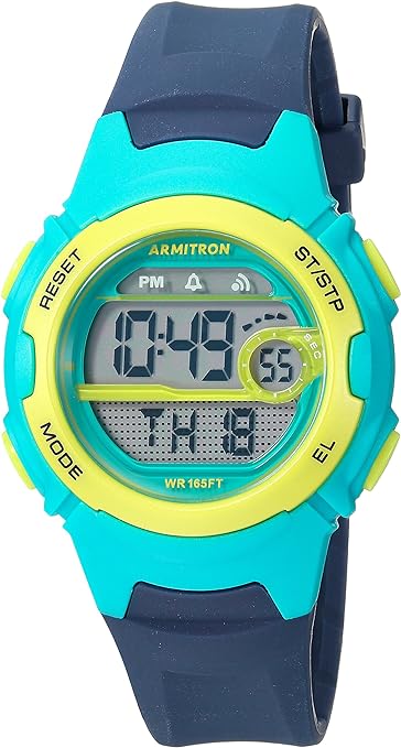 Armitron Sport Women's 45/7088NVY Digital Chronograph Navy Blue Resin Strap Watch