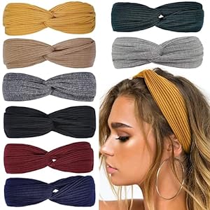 Huachi Twist Knotted Headbands for Women