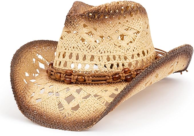 TOVOSO Straw Cowboy Hat for Women and Men