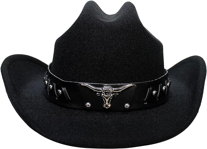 Kalerona Black Cowboy Hat with Belt