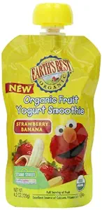 Earth's Best Sesame Street Fruit Yogurt Smoothies - Strawberry Banana - 6 pk