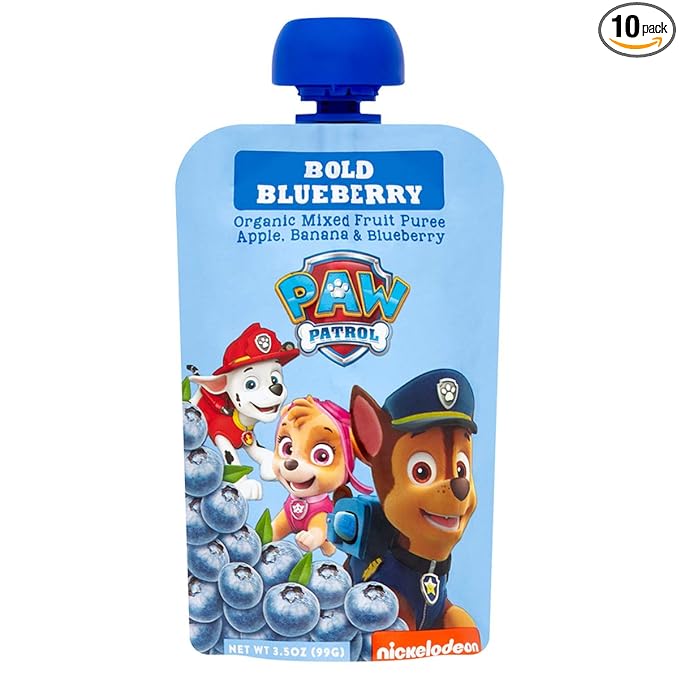 Paw Patrol Bold Blueberry Organic Mixed Fruit Squeeze Pouch