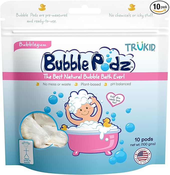 TruKid Bubble Podz Bubble Bath for Baby & Kids