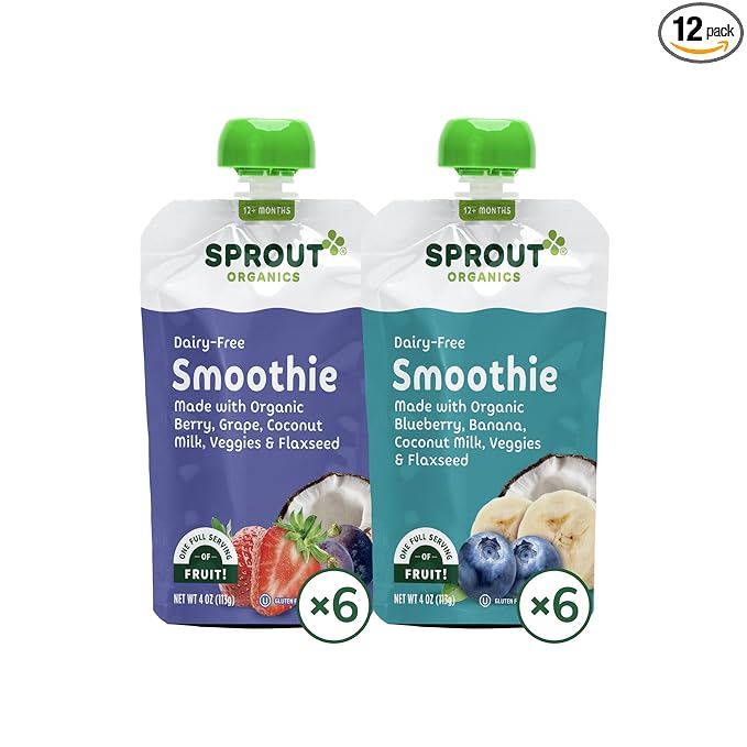 Sprout Organic Baby Food Stage 4 Toddler Smoothie Pouches